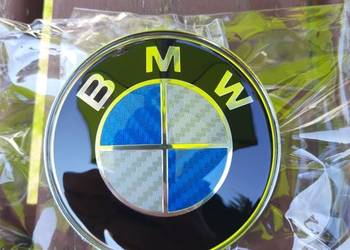 Znaczek logo emblemat BMW carbon 82mm 74mm maska klapa na sprzedaż  Ostrowiec Świętokrzyski