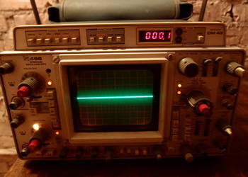 Oscyloskop Tektronix model DM43, wózek pomiarowy oryginał USA sondy pomiar na sprzedaż  Łódź