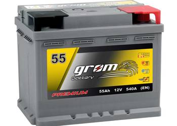 Akumulator GROM Premium 55Ah 540A EN DTR na sprzedaż  Wrocław