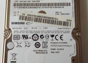 Używany, Dysk twardy Samsung ST1000LM024 1TB (1000GB)  HN-M101MBB/LCP na sprzedaż  Rewal