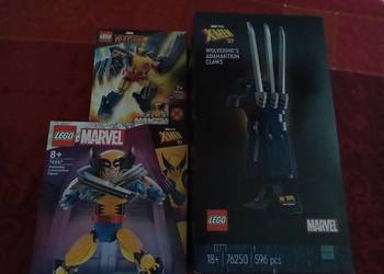 Używany, Zestaw lego marvel  Wolverine 76257, szpony x man 76250 i mech  76202 na sprzedaż  Warszawa