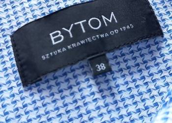 niebieska wzorzysta męska koszula Bytom slim fit na sprzedaż  Opole