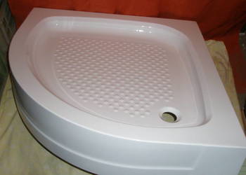 Brodzik półokr. Optimum 80x80x7 kompakt Sanplast., używany na sprzedaż  Kwidzyn