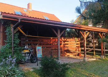Drewniany dom wśród zieleni spokojna okolica siedlisko na sprzedaż  Borowskie Żaki