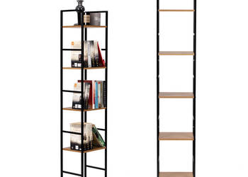 Regał drewniany nowoczesny metalowa rama LOFT 5 półek na sprzedaż  Wrocław