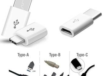 Adapter micro USB do USB-C 3.1 TYP C, używany na sprzedaż  Zamość