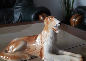 Royal Dux porcelanowy pies Chart Czechosłowacja na sprzedaż  Janów Lubelski