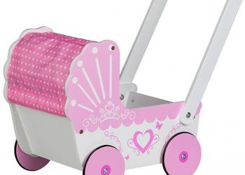Drewniany wózek dla lalek pchacz dla dzieci Ecotoys na sprzedaż  Bielsk Podlaski