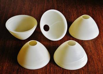 Klosze szklane masywne do lampy wiszącej , 5 sztuk , Ø 17,5 x 9,8 cm , E27 na sprzedaż  Bydgoszcz