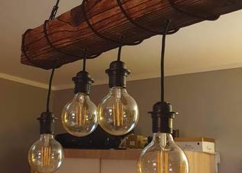 Lampa wisząca stara belka retro rustykalne vintage loft, używany na sprzedaż  Warszawa