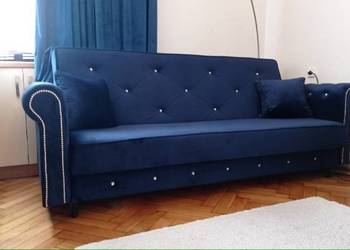 RATY kanapa sofa wersalka rozkładana POJEMNIK łóżko kryształ, używany na sprzedaż  Szczecin
