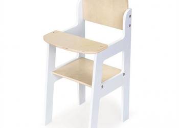Drewniane krzesełko dla lalek fotelik do karmienia dla misi, używany na sprzedaż  Bielsk Podlaski