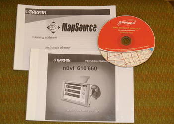 Nawigacja Garmin NUVI 610/660 mapy - instrukcja obsługi w j., używany na sprzedaż  Konin