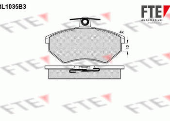 KLOCKI HAMULCOWE SEAT IBIZA/TOLEDO/VW CORRADO/PASSAT 19.6MM na sprzedaż  Łódź