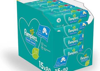 Chusteczki nawilżane Pampers Fresh Clean 1200szt - Darmowa D na sprzedaż  Warszawa