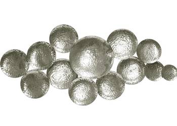 Koła talerze srebrna metalowa dekoracja ścienna na sprzedaż  Limanowa