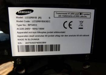 Telewizor LCD Samsung LE32R81B X XEC 32'' podświetlenie i in na sprzedaż  Zamość