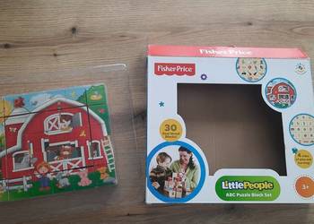 Klocki drewniane Fisher Price Little people na sprzedaż  Tarnów