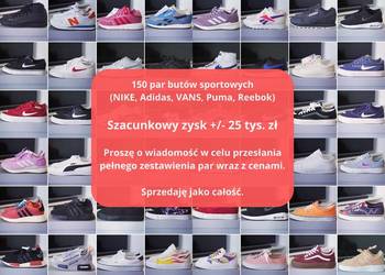 Używany, 150 par butów (NIKE, Adidas, Reebok itd.) na sprzedaż  Warszawa