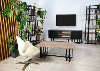 Używany, Piekny Designerski stolik kawowy Loft Kolory Producent na sprzedaż  Biłgoraj