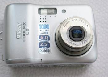 Aparat Nikon coolpix L 6 + przyłącza + instrukcja na części, używany na sprzedaż  Warszawa