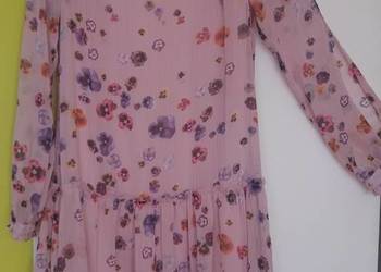 S (36/38) Kolorowa sukienka z falbanką Mohito na sprzedaż  Gliwice
