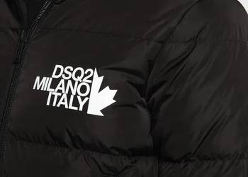 Używany, Nowa Dsquared2 DSQ2 Milano Black zimowa kurtka oryginał na sprzedaż  Szczecin