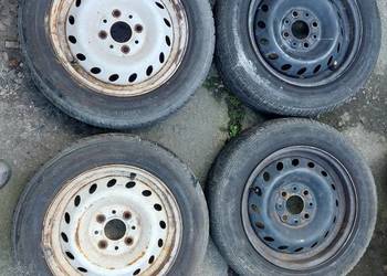 Używany, Felgi stalowe 13'' wraz z Oponami letnimi Do Fiata Seicento 4x98 na sprzedaż  Sucha Beskidzka