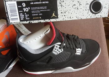 (r. 42,5- us 9) Nike Jordan 4 Retro Bred (2019)  308497-060 na sprzedaż  Poznań