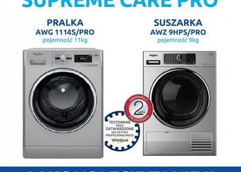 ZESTAW KOMPLET PRALKA I SUSZARKA WHIRLPOOL 11/9KG AWG1114SD/ na sprzedaż  Toruń