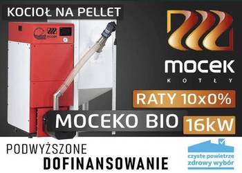 Kocioł na pellet, Mocek 16kW, piec na dotacje 5 klasa Lista ZUM, używany na sprzedaż  Chojnice