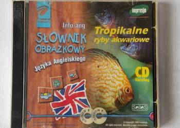 Słownik obrazkowy j.Angielskiego - Tropikalne ryby akw. Box 2 x CD, używany na sprzedaż  Gliwice