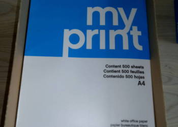 Papier ksero biały do drukarki A4 80g karton 4 ryzy, używany na sprzedaż  Kraków
