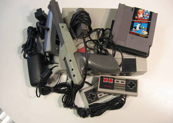 Używany, Konsola Nintendo NES NTSC + GRA Super Mario Bros na sprzedaż  Opole