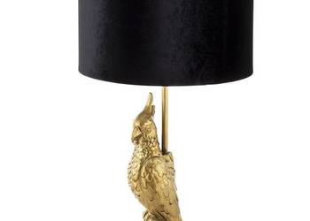 Złota stylowa lampa papuga z czarnym kloszem 143541 na sprzedaż  Limanowa