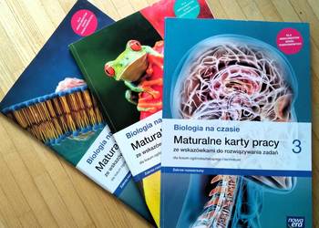 BIOLOGIA na czasie  Maturalne karty pracy Nowa Era 3 części na sprzedaż  Warszawa