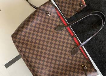 Torebka Louis Vuitton Neverfull GM Damier Ebene brązowa kratka skóra na sprzedaż  Rzeszów