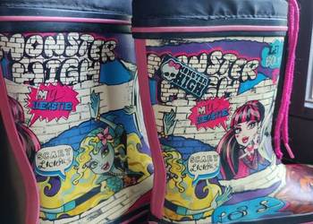 Używany, Kalosze dziecięce Monster High oryginalne gumowce na deszcz gumiaki na sprzedaż  Kielce