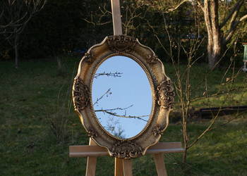 PRODUCENT WYSYŁKA Rama owalna retro lustro 60x50 cm na sprzedaż  Tarnowskie Góry