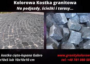 Kostka Brukowa Granitowa Czarna 10x10x5 na sprzedaż  Kraków