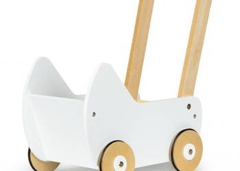 Drewniany wózek dla lalek pchacz chodzik ECOTOYS, używany na sprzedaż  Bielsk Podlaski