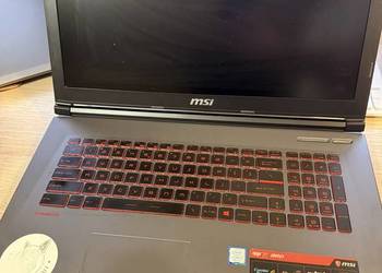 Laptop MSI GV72 8RD i7 8gen. Gamingowy Świetny Stan + Plecak Gratis na sprzedaż  Wrocław