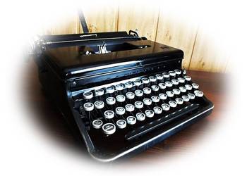Stara maszyna do pisania Torpedo + kufer Mega ZABYTEK! na sprzedaż  Żary