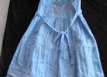 sukienka dziewczęca r. 122 niebieska na sprzedaż  Poznań