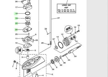 Zestaw naprawczy pompy wody do silnika Yamaha F2.5AMH 2.5KM na sprzedaż  Bydgoszcz