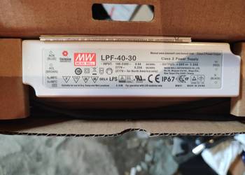 Sterownik LED, Transformator LED Mean Well LPF-40-30 LPF-40- na sprzedaż  Piotrków Trybunalski