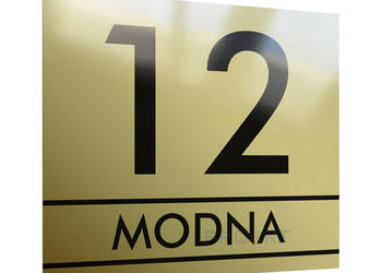 METALOWA tabliczka adresowa numer domu dom 30x25 M3 na sprzedaż  Warszawa