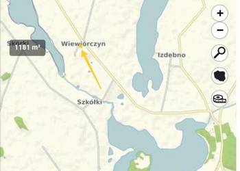Używany, Działka budowlana 1183m² warunki zabudowy na sprzedaż  Wiewiórczyn