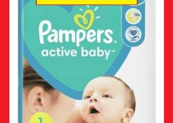 Pieluszki Pampers Active Baby rozmiar 1 2-5 kg 43 na sprzedaż  Wrocław