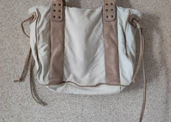 torba shopper torebka na ramię do ręki lniana safari reserved na sprzedaż  Kielce